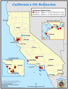 California Refinery Map